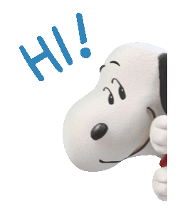 Animated Snoopy saying hi